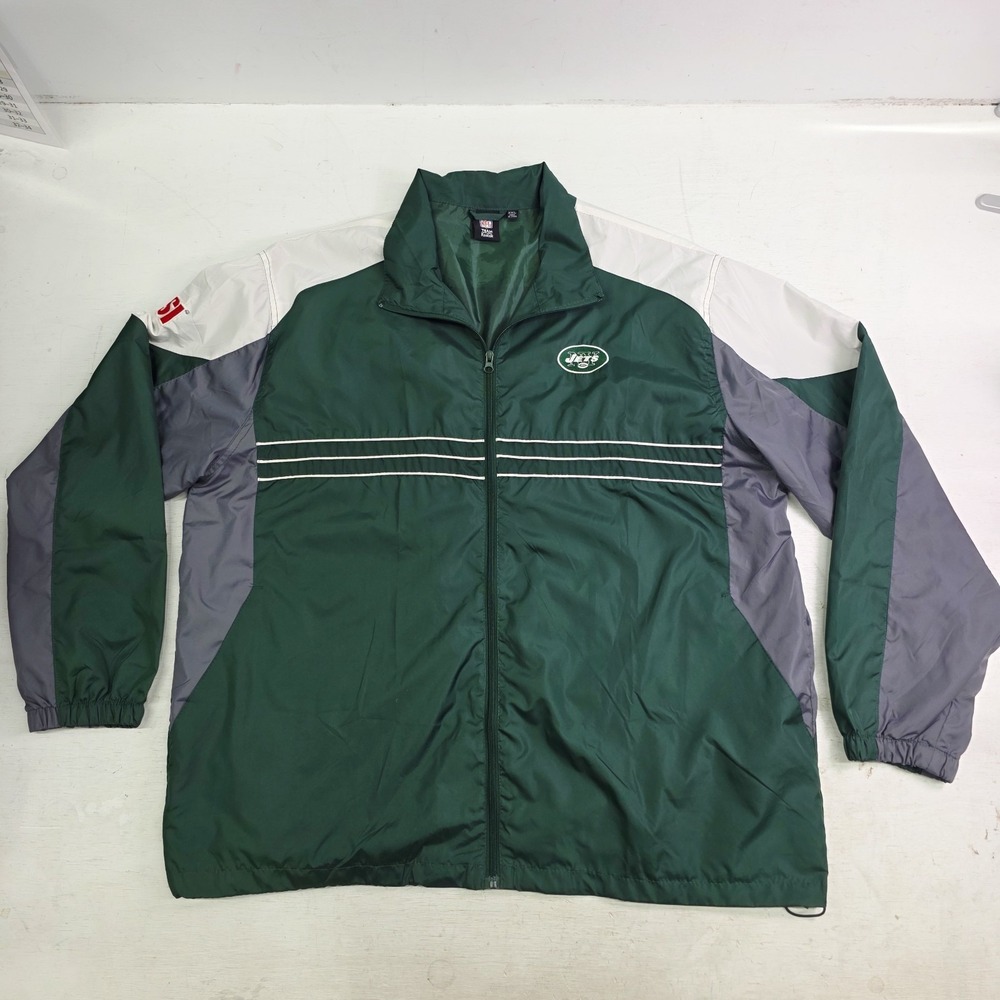 NFL New York Jets Reebok Sports Illustrated Lightweight Zip Windbreaker Mens 2XL